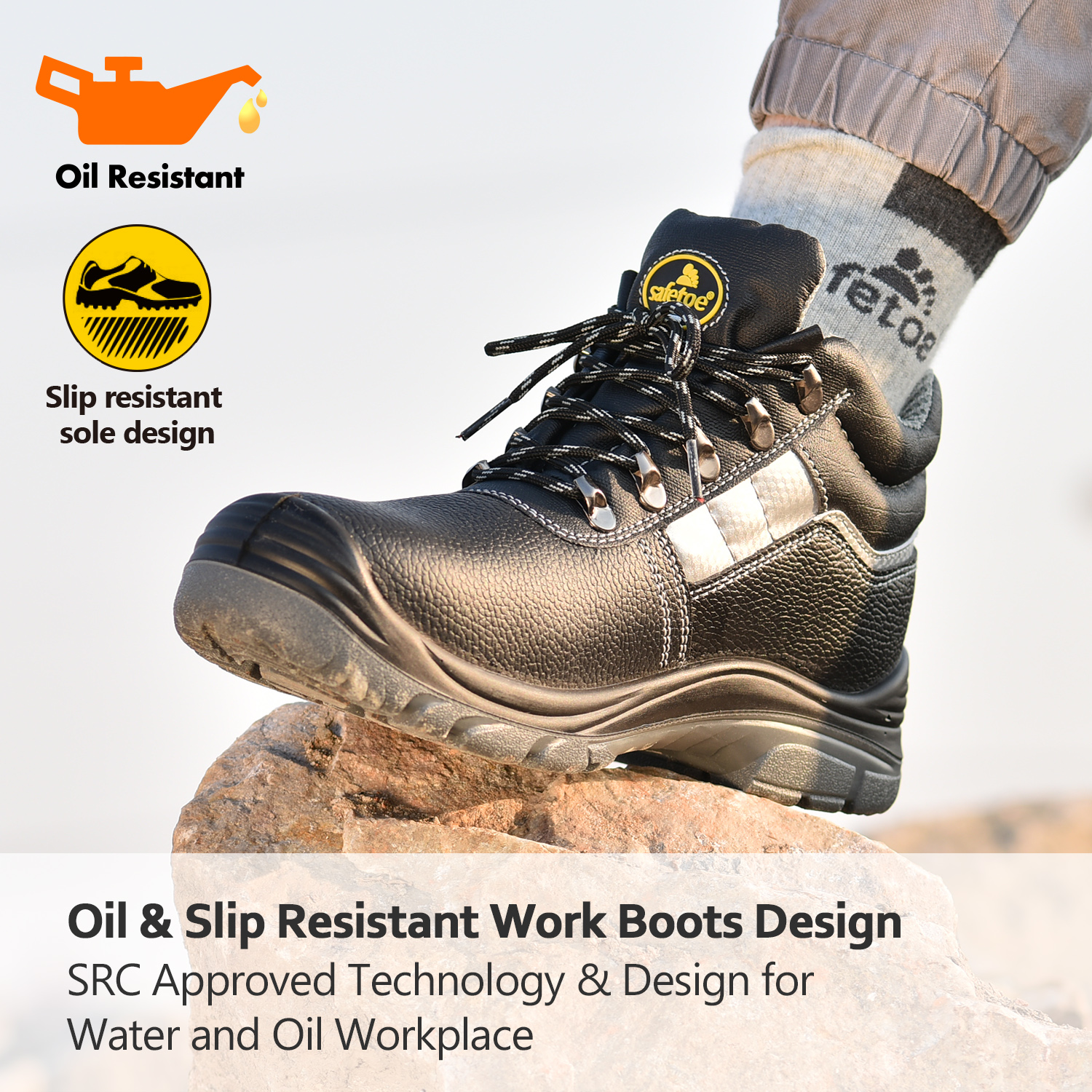 Sapatos de segurança resistente à água resistente S3 M-8027